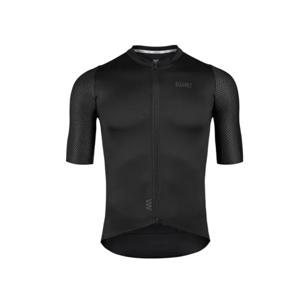 jersey de ciclismo hombre lite black