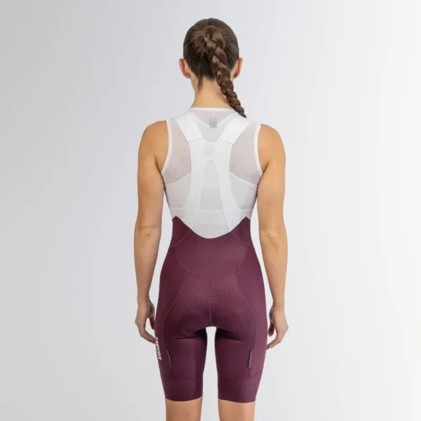 pantaloneta de ciclismo mujer hard dark purple