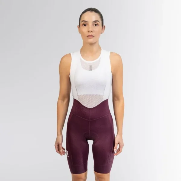 pantaloneta de ciclismo mujer hard dark purple