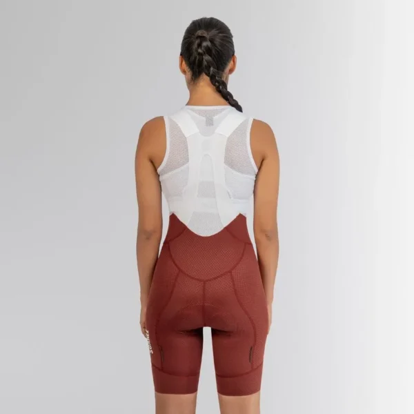 pantaloneta de ciclismo mujer hard moroccon red