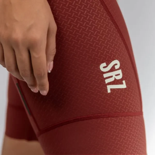 pantaloneta de ciclismo mujer hard moroccon red