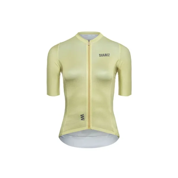 jersey de ciclismo mujer lite golden green