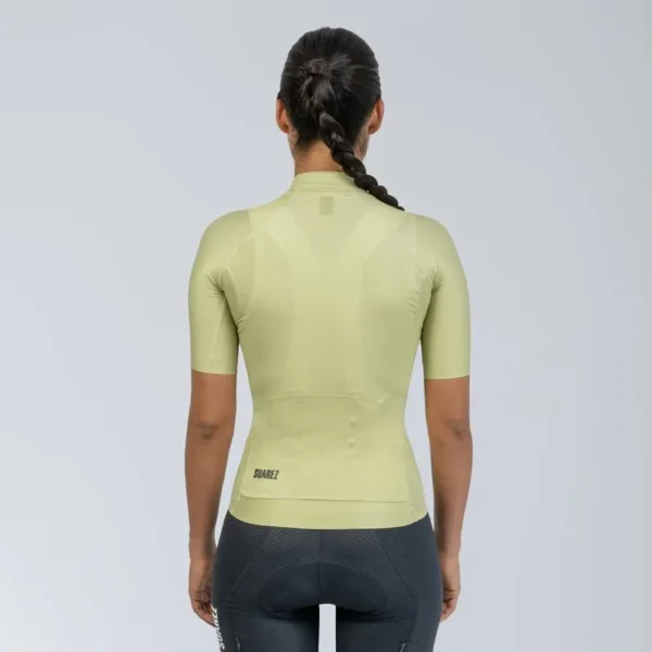 jersey de ciclismo mujer lite golden green