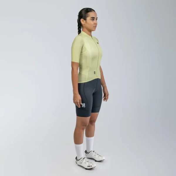 jersey de ciclismo mujer lite golden green