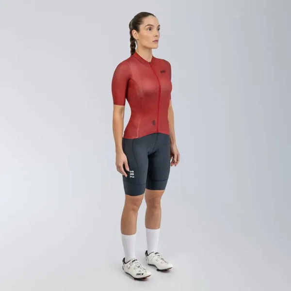 jersey de ciclismo mujer lite aurora red