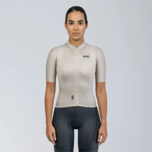 jersey de ciclismo mujer lite warm gray