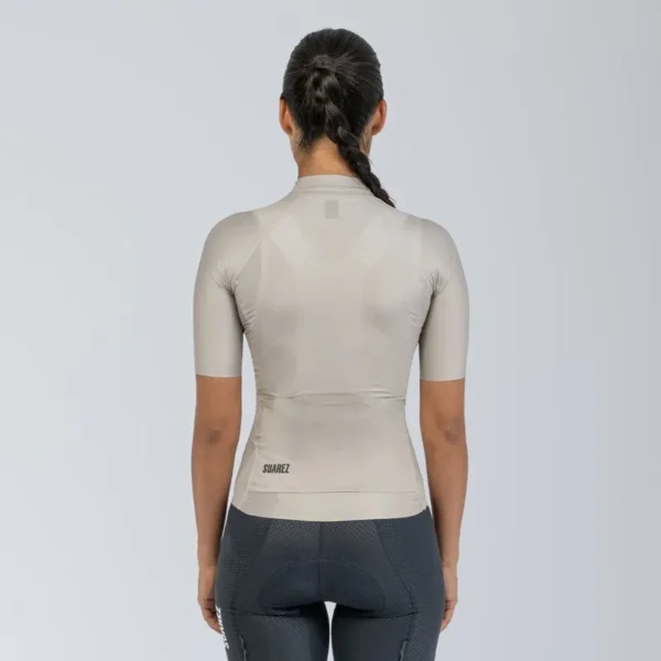 jersey de ciclismo mujer lite warm gray