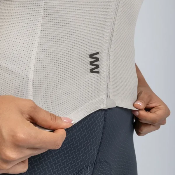 jersey de ciclismo mujer lite warm gray
