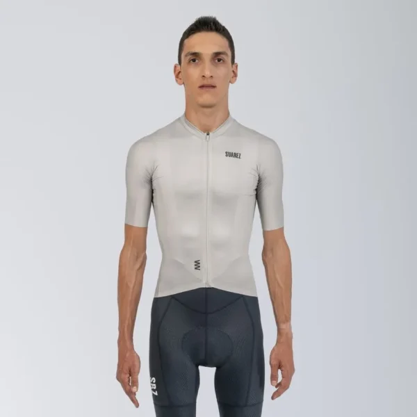 jersey de ciclismo hombre lite warm gray