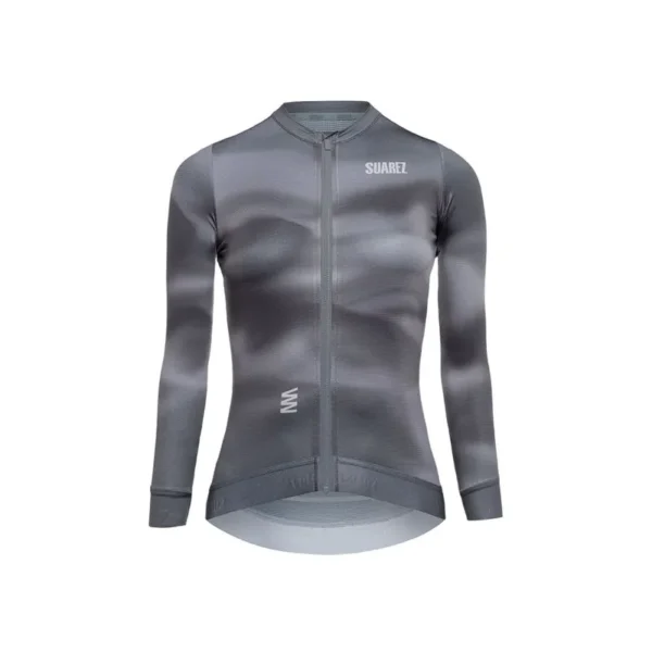 jersey de ciclismo mujer manga larga rapid haze brown performance