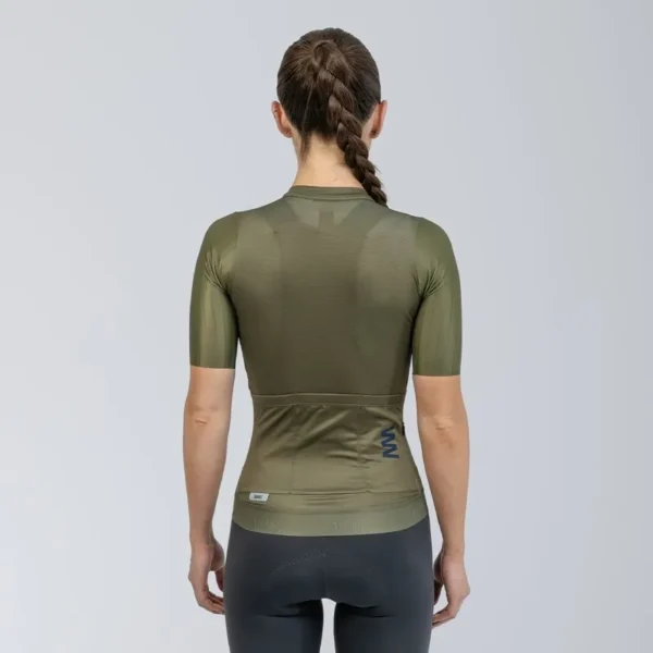 jersey de ciclismo mujer shade olive performance