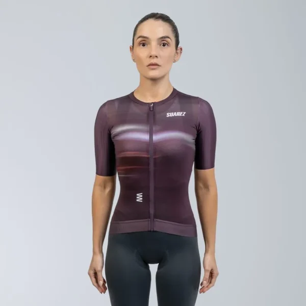 jersey de ciclismo mujer velocity deep purple performance