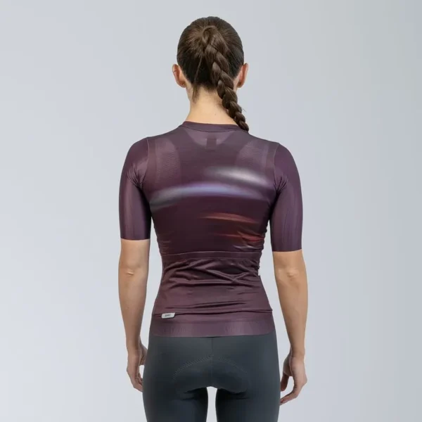 jersey de ciclismo mujer velocity deep purple performance