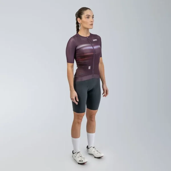 jersey de ciclismo mujer velocity deep purple performance