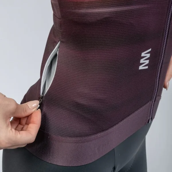 jersey de ciclismo mujer velocity deep purple performance