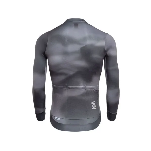 jersey de ciclismo hombre manga larga rapid haze brown performance