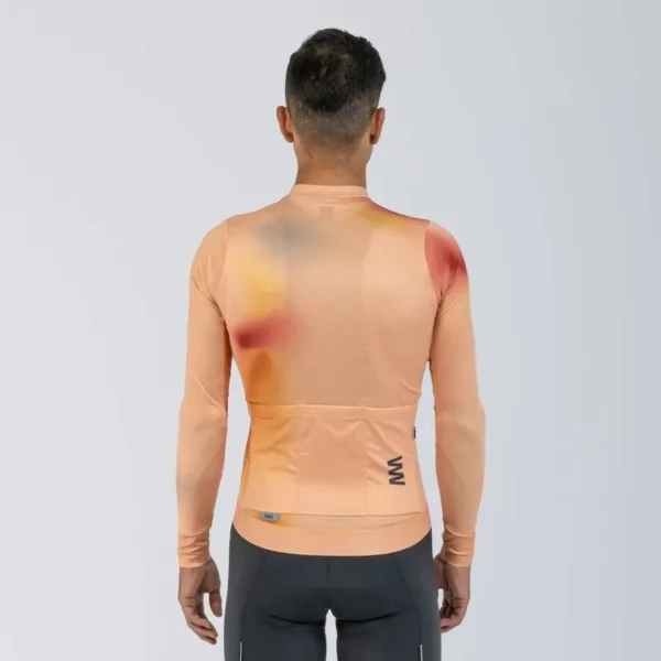 jersey de ciclismo hombre manga larga rapid peach performance