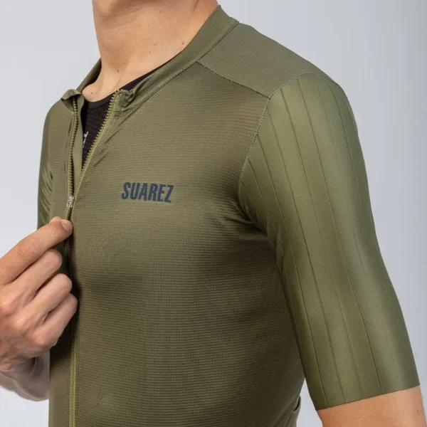 jersey de ciclismo hombre shade olive performance