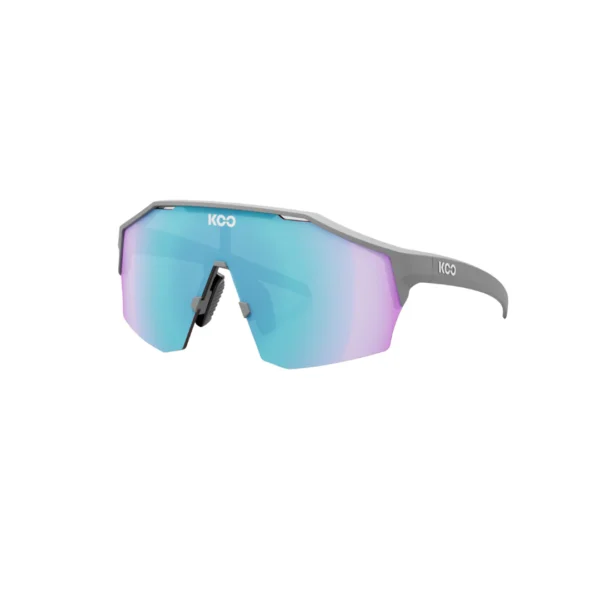 Gafas de Ciclismo KOO Alibi Grey Matt Turquoise Mirror - Image 3