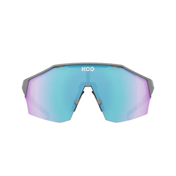 Gafas de Ciclismo KOO Alibi Grey Matt Turquoise Mirror