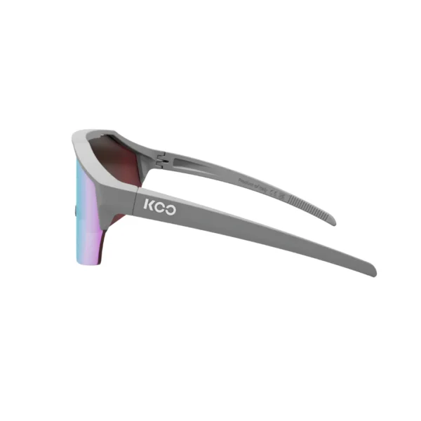 Gafas de Ciclismo KOO Alibi Grey Matt Turquoise Mirror - Image 2